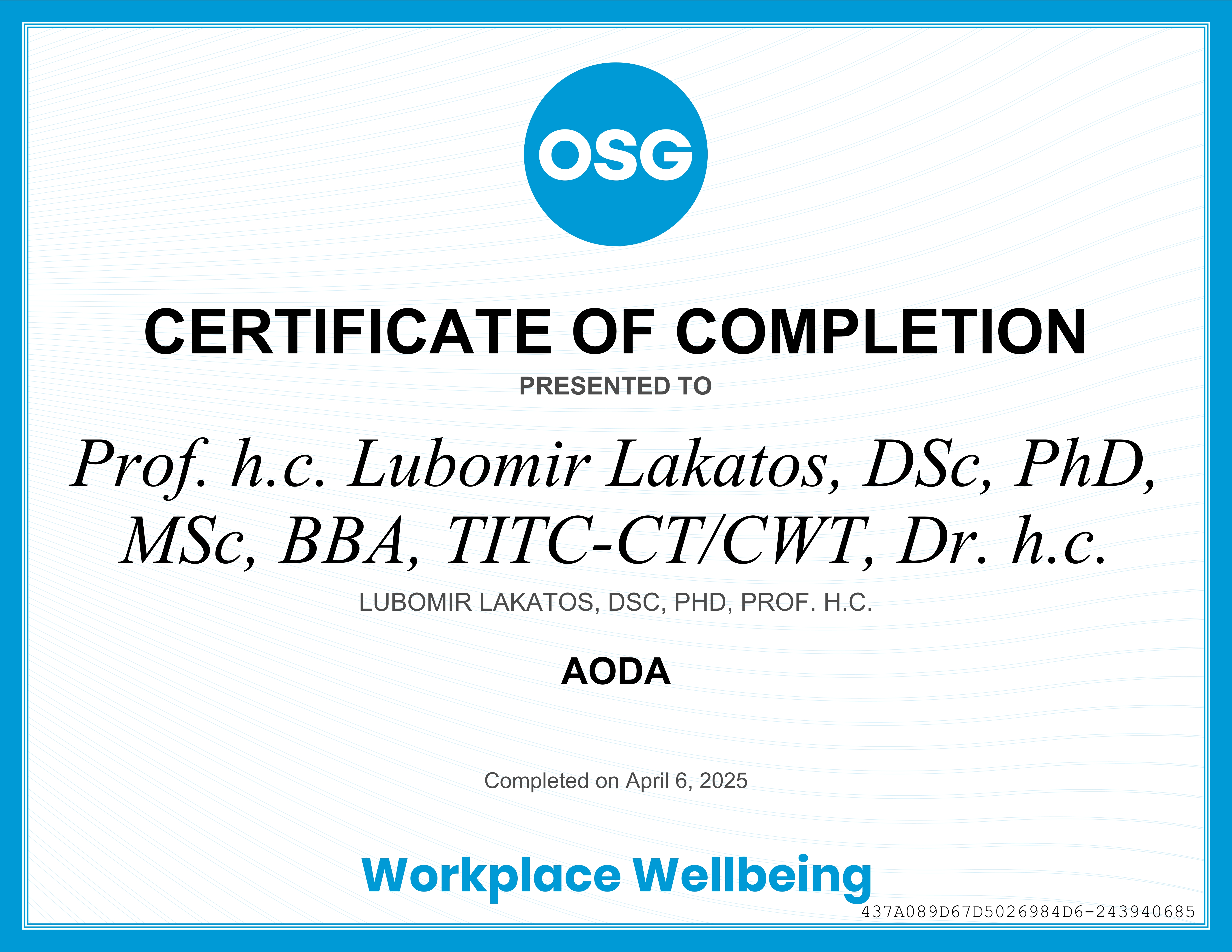 Dr. Lubomir Lakatos, D.Sc., Ph.D., M.Sc., B.B.A., Clinical Traumatologist (TITC-C.T.), Community Workplace Traumatologist (TITC-C.W.T.), Prof. h.c., Dr. h.c. (Humanities, Grace Ladies Global Academy, North Carolina).Dr. Lubomir Lakatos, D.Sc., Ph.D., M.Sc., B.B.A., Clinical Traumatologist (TITC-C.T.), Community Workplace Traumatologist (TITC-C.W.T.), Prof. h.c., Dr. h.c. (Humanities, Grace Ladies Global Academy, North Carolina).