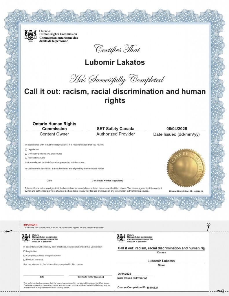 Dr. Lubomir Lakatos, D.Sc., Ph.D., M.Sc., B.B.A., Clinical Traumatologist (TITC-C.T.), Community Workplace Traumatologist (TITC-C.W.T.), Prof. h.c., Dr. h.c. (Humanities, Grace Ladies Global Academy, North Carolina).